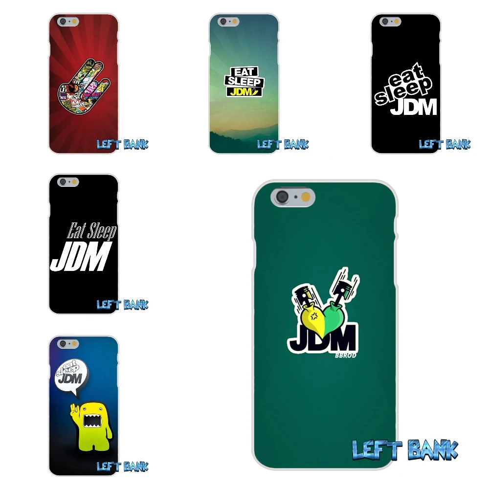 Eat Sleep JDM Мягкий Силиконовый ТПУ Прозрачный чехол для iPhone 4 4S 5 5S 5C SE 6 6S 7 Plus|case for