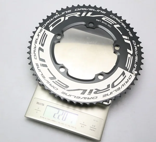 58t black silver Трансмиссии CNC 50/53/54/55/56/58T дорожный велосипед TT передняя Звездочка 9/10/11 с 130BCD - Цвет: 58t black silver