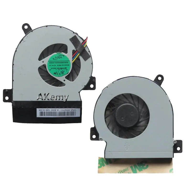 Akemy Новый охлаждающий вентилятор для ноутбука For Asus Eee PC 1215 1215N VX6 1215CT 1215B 1215T кулер