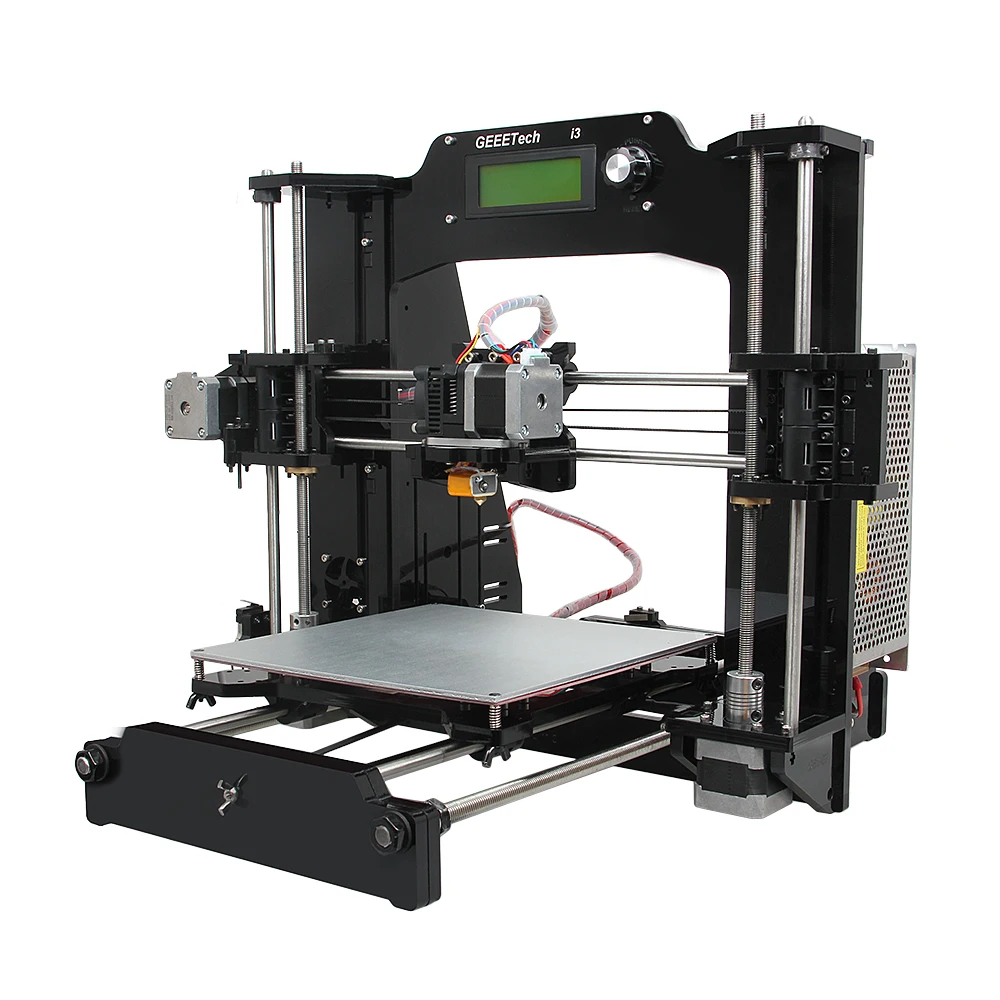 Geeetech I3-X 3D принтер Полный акриловый MK2A Тепло-кровать высокой четкости LCD 2004 Reprap Prusa