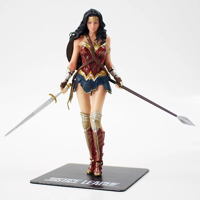 18 см чудо-женщина Лига Справедливости ARTFX+ Статуя 1/10 весы предварительно окрашенный Рисунок Статуя коллекция моделей pvc игрушка кукла