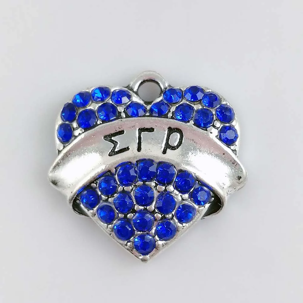 Подвеска для браслета и ожерелья греческого университета Sigma Gamma Rho heart 10 шт. |