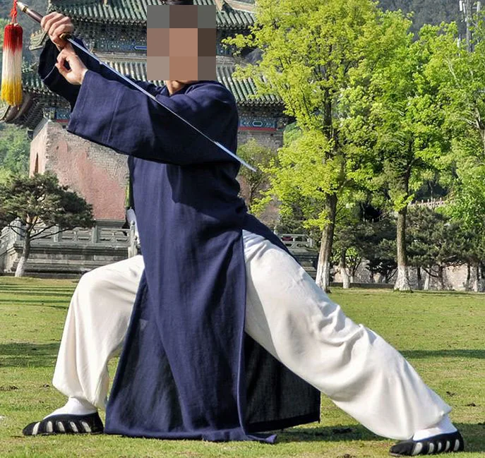 Унисекс 20 видов цветов льняной даосский халат топы для боевых искусств Тай Чи