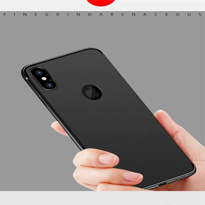 For iphone X case cover slim ultra thin soft silicone TPU back for 8 7 6 6S Plus 5 5S SE edition Anti-knock |