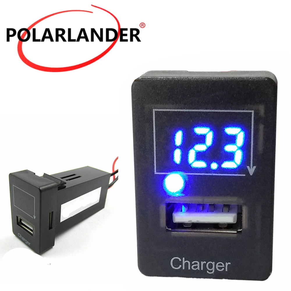 

USB Interface Socket Car Charger for Mazda 5V 2.1A USB Interface Socket Phone Charger with Led light Socket Dashboard
