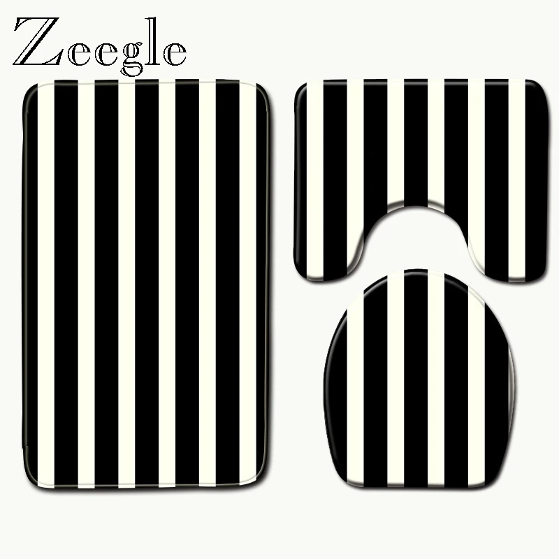 Zeegle коврик для ванной из микрофибры для ванной комнаты, мягкий Впитывающий Коврик для туалета, нескользящий коврик для туалета, коврик для ванной с эффектом памяти