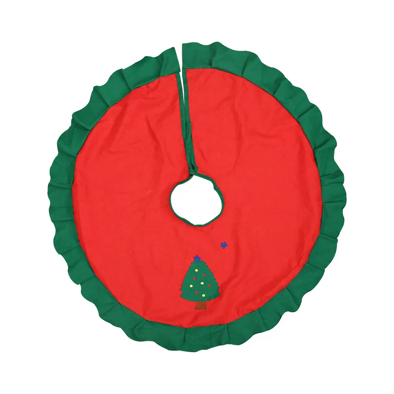 Christmas Tree 90 см модный Рождественский Подарочный коврик с Санта-Клаусом, снеговиком, Рождественская юбка, украшение на рождественскую елку для дома, вечерние подарки на Рождество и праздник - Цвет: Christmas Tree