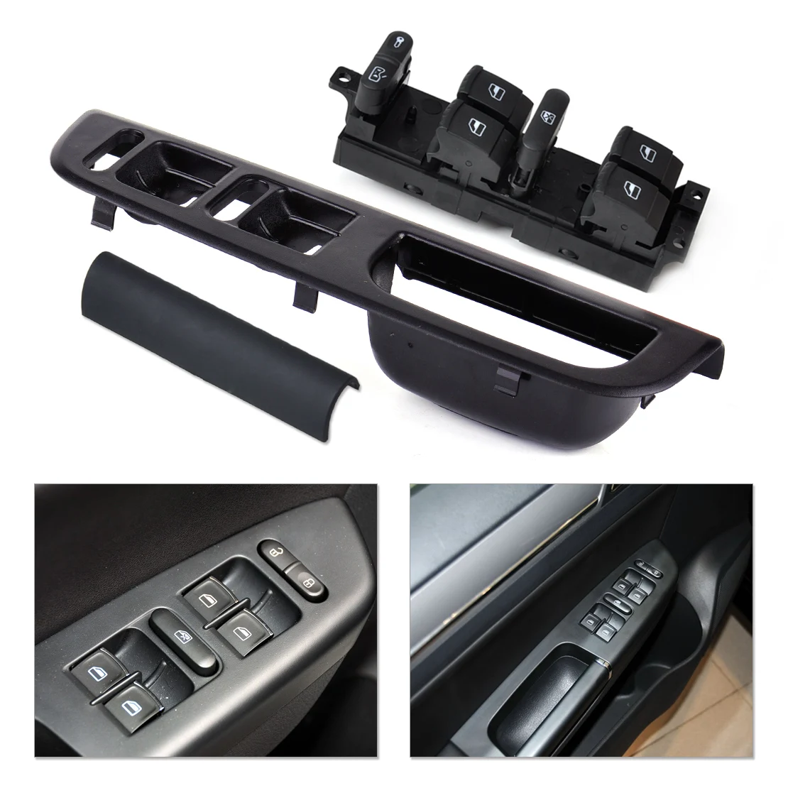 Beler Master переключатель окна + панель ободок ручка Накладка для VW Jetta Golf Bora MK4 Passat B5