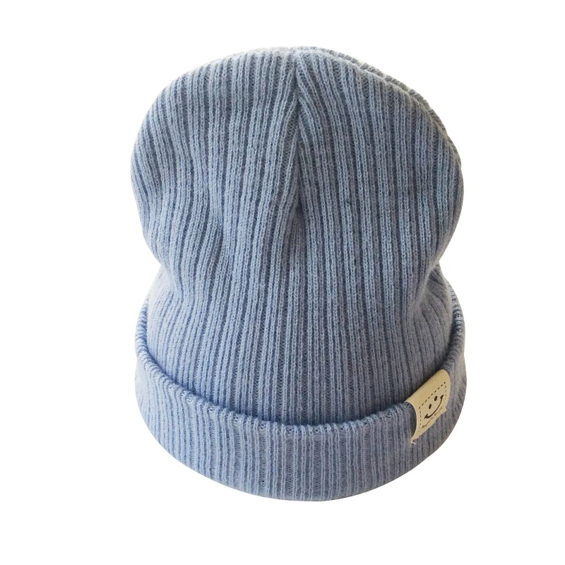 light blue Детские Кепки Крючком Зимняя вязанная круглая Лыжная шапочка для маленьких мальчиков и девочек трикотажные Детские Beanie Hat Baby Шапка; аксессуары для детей - Цвет: light blue