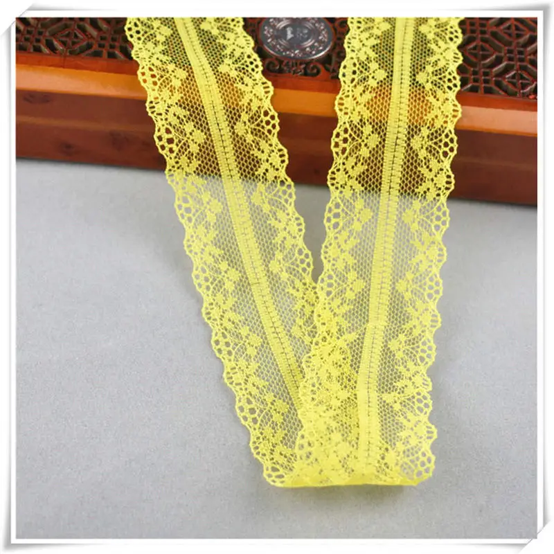 10yards african lace fabric White lace Ribbon3.8CM DIY french lace fabric embroidery net holiday decorations clothing lace Trims