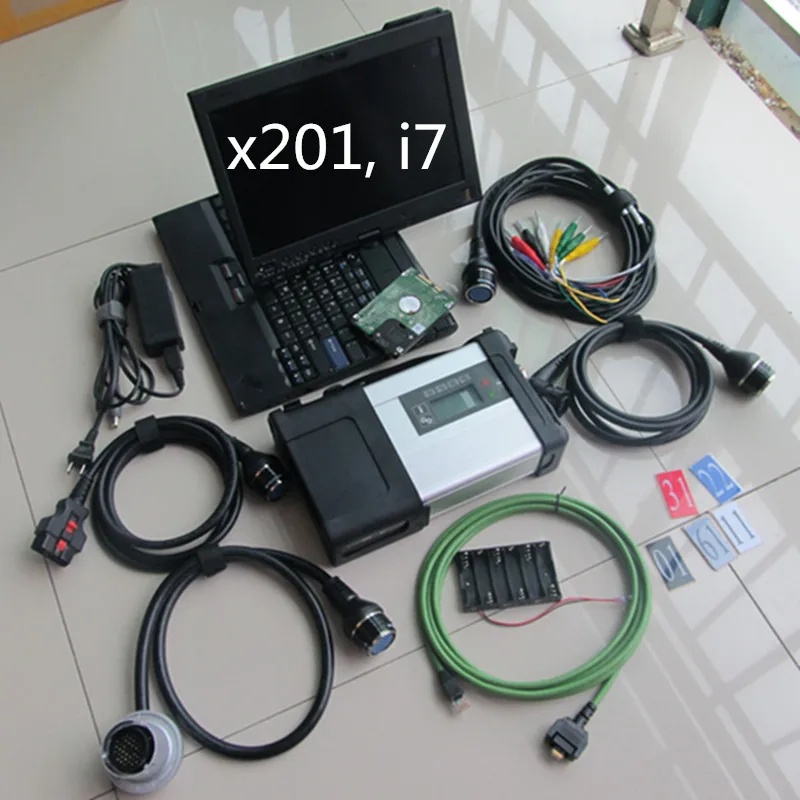 

WIFI V2022.06 MB Star C5 SD Connect Compact C5 with Thinkpad X201T i7 Laptop for MB Cars and Trucks