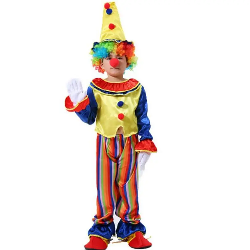 Бесплатная доставка Маскарадный костюм Карнавальные вечерние костюмы клоуна