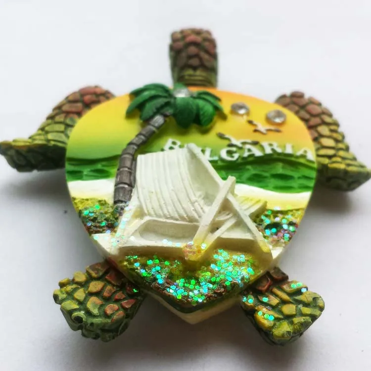 The Bulgarian Tourism Souvenir Fridge Magnet creative diamond turtle Magnets | Дом и сад