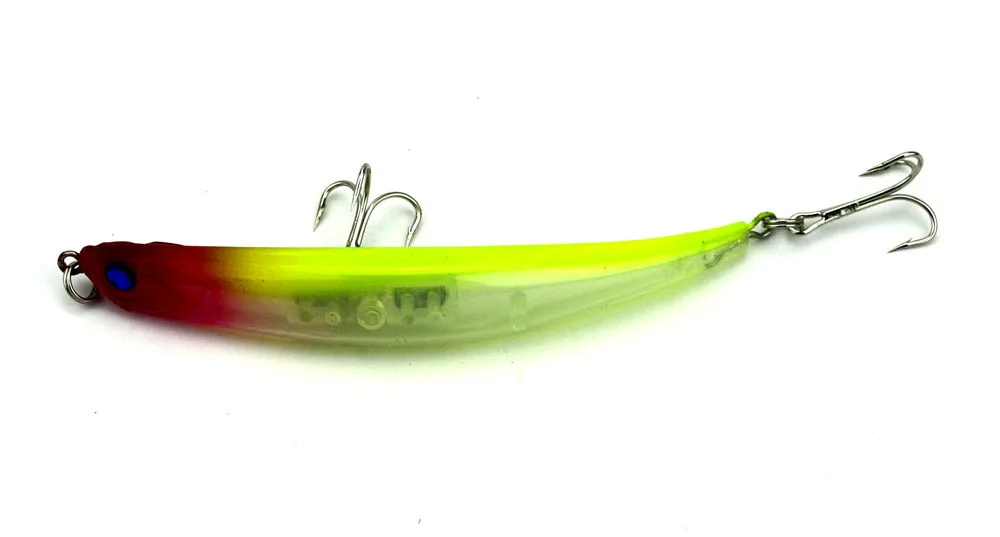 4pcs 11.5cm 11.8g 4# hooks bent minnow bass hard fishing lures minow bait plastic tackle | Спорт и развлечения