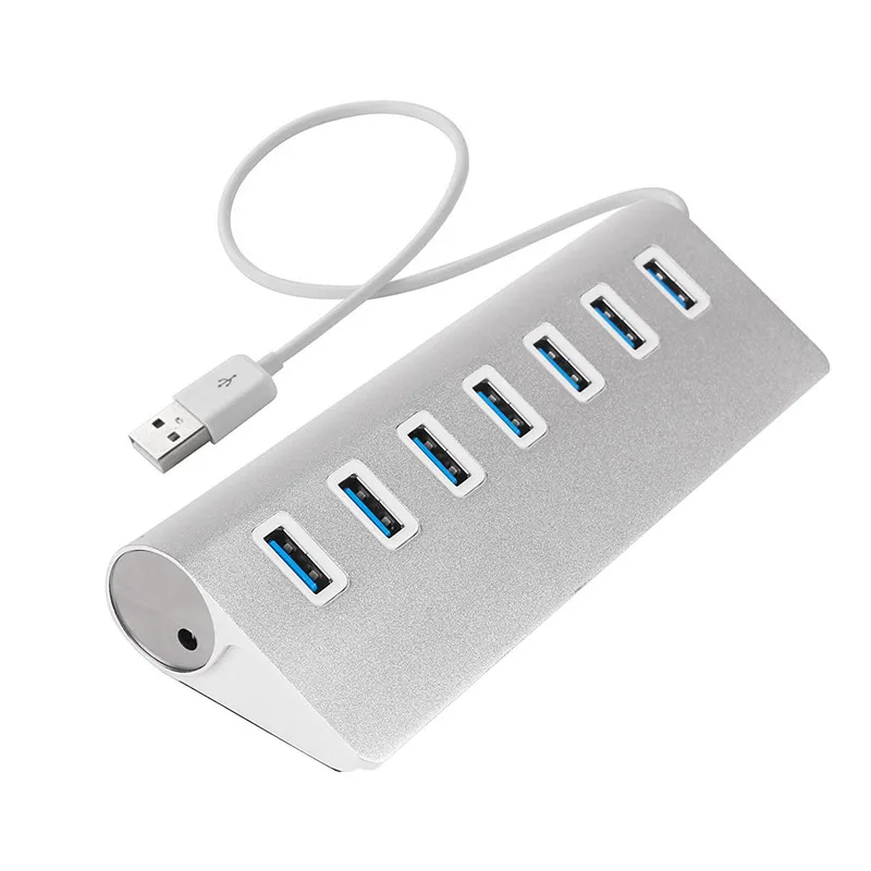 USB разветвитель BinFul алюминиевый 7 портов 5 Гбит/с|usb hub 3.0|hub 3.0usb 3.0 |