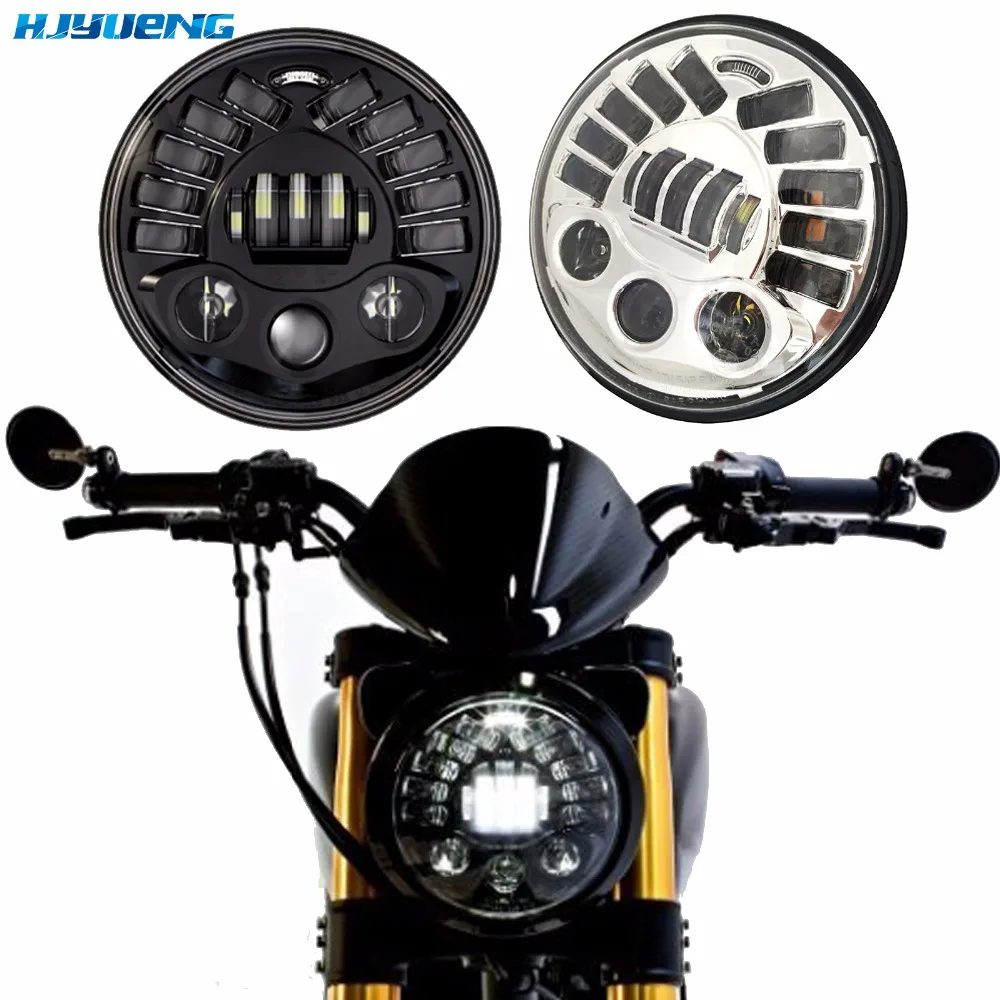 80 Вт 7 &quotдля BMW R NineT R9T Daytinme светильник для бега светодиодный головной DRL Harley