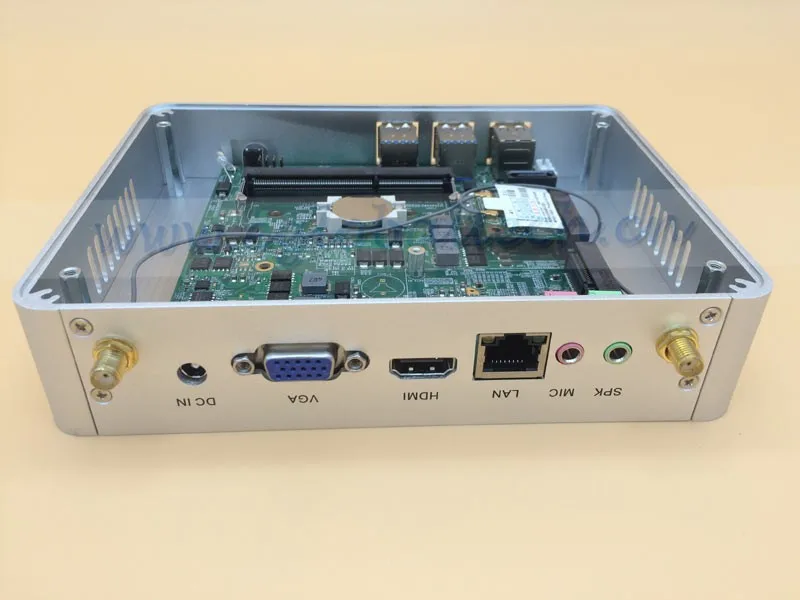 Безвентиляторный мини ПК Windows 10 Barebone Nuc Intel Core i3 5005U 2 ГГц HD 5500 графика микро ПК 4K HTPC wifi HDMI VGA игровой компьютер