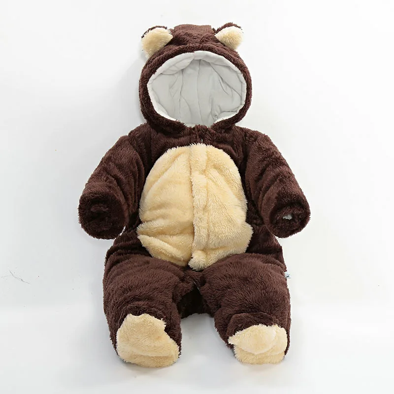 На весну и зиму толстые хлопковые ползунки для Верхняя Одежда маленьких девочек