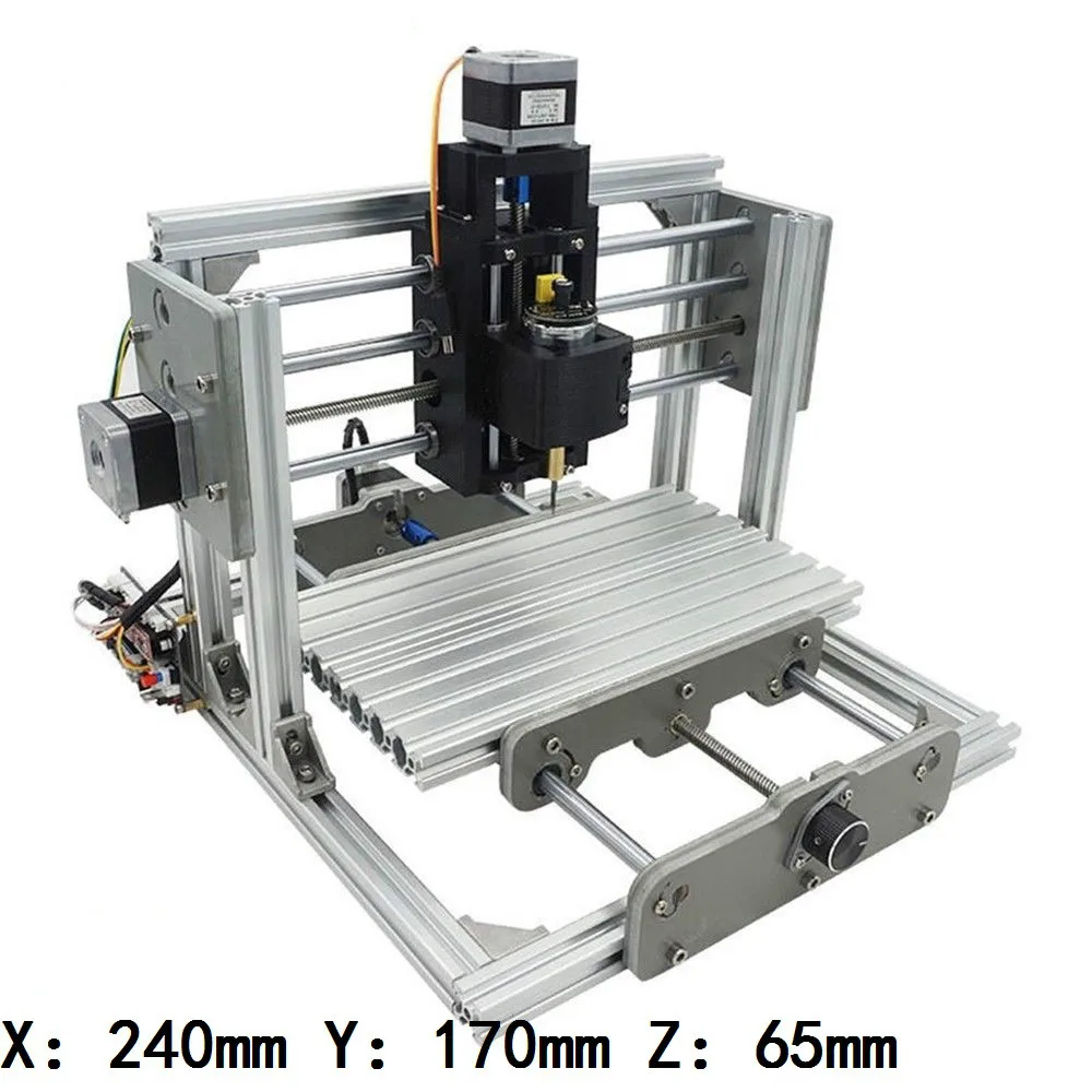 CNC 2417 DIY гравировальный станок 3-осевой мини Pcb ПВХ фрезерный лазерный для резьбы