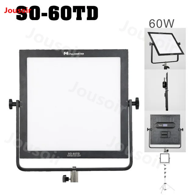 FalconEyes SO-60TD 60W led panel lamp square soft indoor Studio Light for film shooting photography lighting CD50 T06 | Электроника