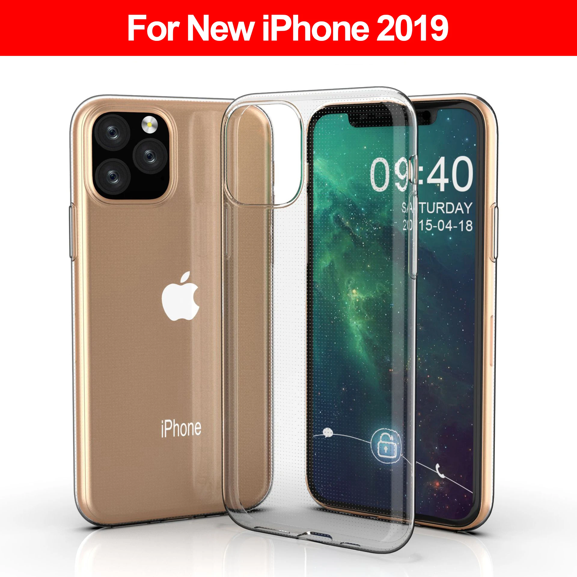 10 pcs/lot Ultra Thin Soft Silicone Transparent Case for iPhone 11 on Pro Max 2019 Phone Cover iPhone11 Coque |