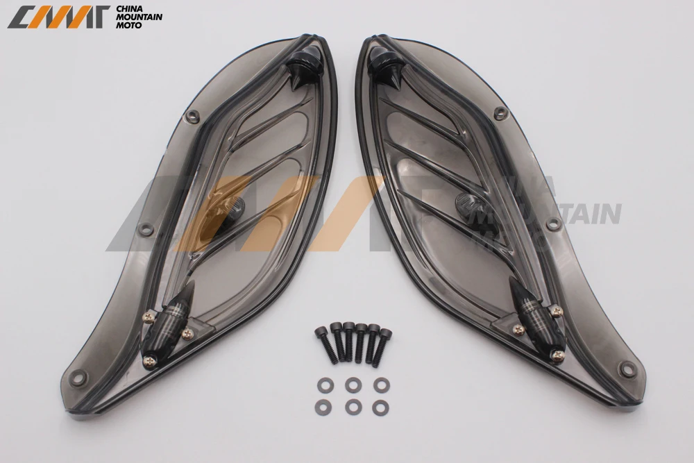 Для Harley Touring Electra Glide 1996 2013 2010 2011 2012 черный/дымчатый Регулируемый боковое крыло