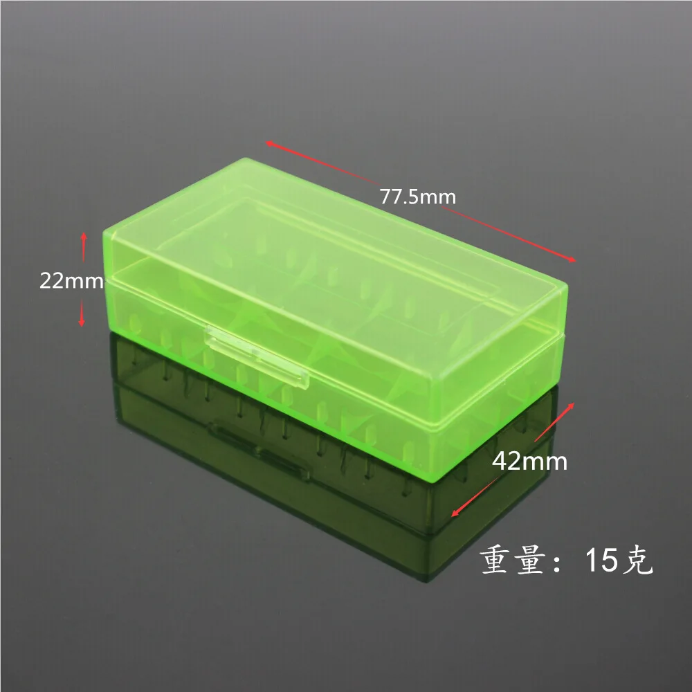 10pcs/lot New Hard Plastic Battery Protective Storage Boxes Cases Holder For 18650 18350 CR123A 18500 Free shipping |