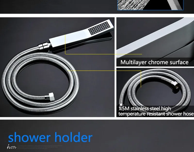 hm Цифровая насадка для душа 2" Touch Waterfall Shower Controller Набор для душа Массаж от дождя и ванны