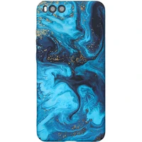 blue smudge watercolor blooming literature and art phone case for xiaomi mi12 mi11 mi10