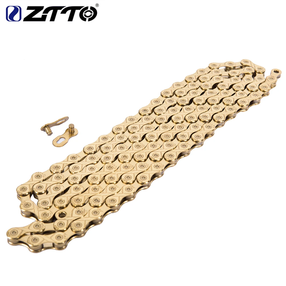 

ZTTO велосипедная цепь 10s Золотая пустотелая SLR прочная Золотая 20 s 30v 10 скорость для MTB горного велосипеда дороги K7 части HG системы