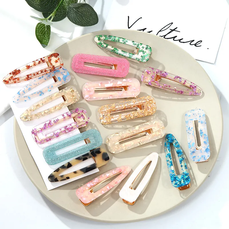 Корейская шпилька для волос с жемчужиной заколка милая треугольная аксессуары