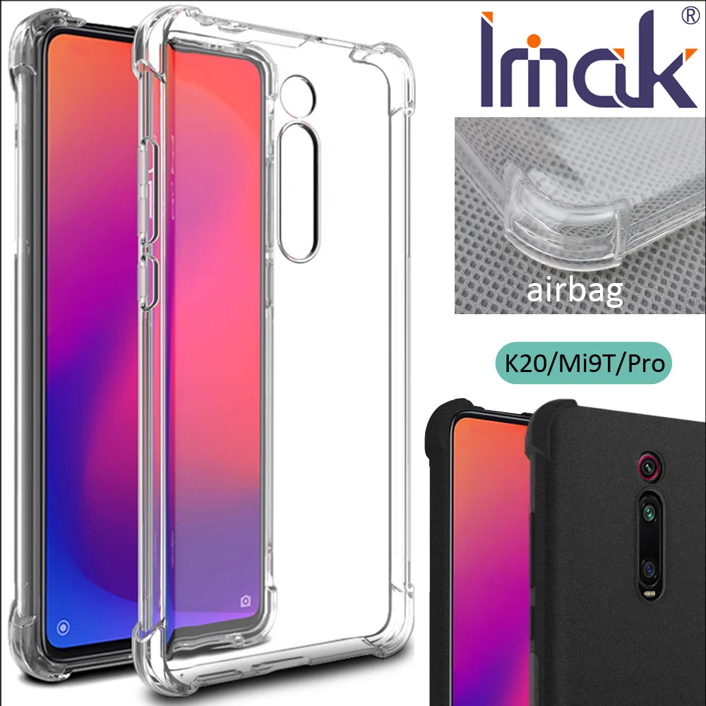 IMAK Чехол с "воздушной подушкой" для Xiao mi Red mi K20 Pro mi 9T Pro Ударопрочный Мягкий ТПУ Силиконовые прозрачные чехлы