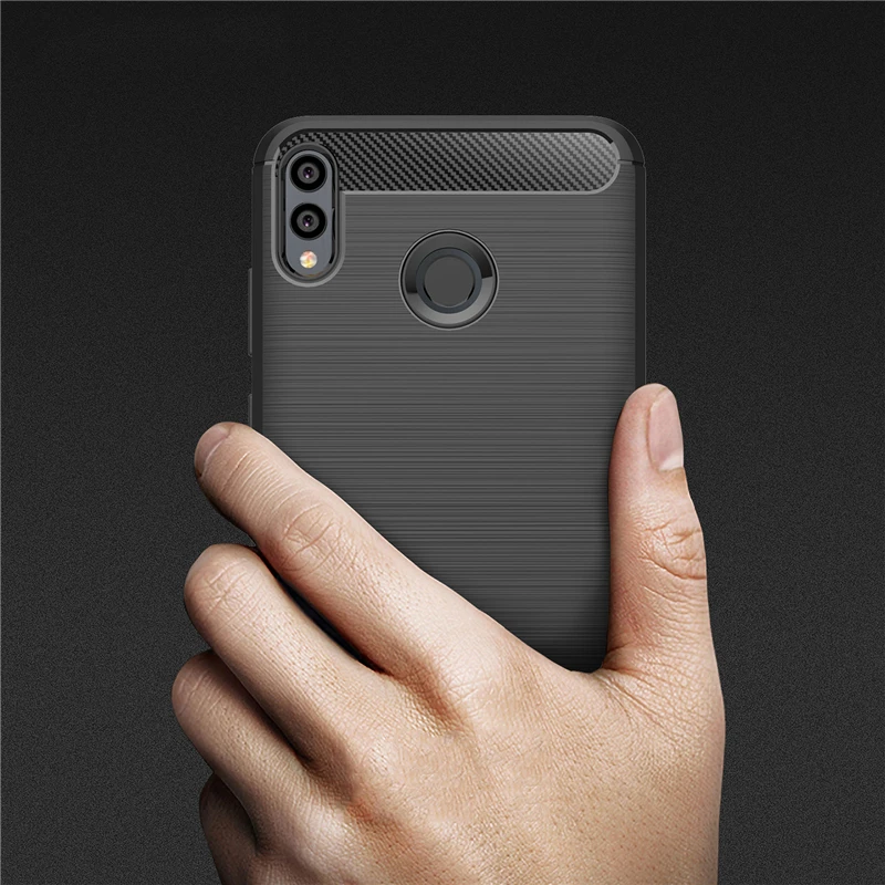 Чехол TRISEOLY для Huawei P Smart 2019 чехол из углеродного волокна силиконовый Funda POT LX1 LX3