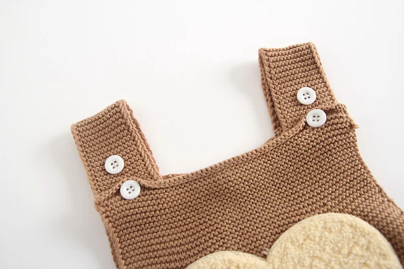 Осенне-зимние детские комбинезоны вязаные для новорожденных мальчиков одежда из