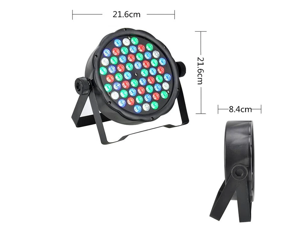 4 шт. 54X3W led par DJ Par LED RGBW Wash Disco Light DMX Controller Бесплатная доставка | Лампы и освещение