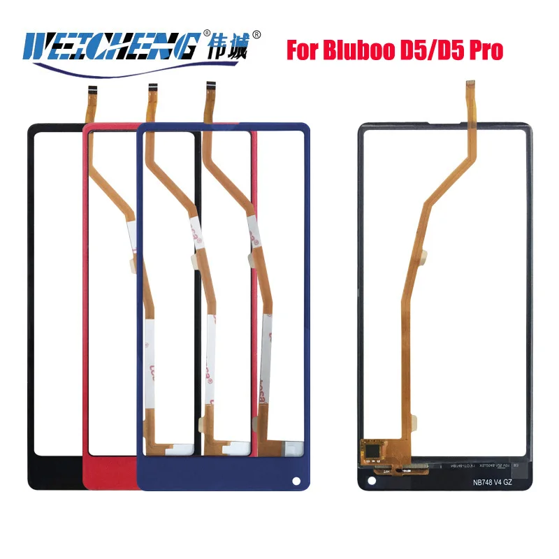 

Сенсорный экран для Bluboo D5 Pro, дигитайзер, передняя стеклянная панель, внешний датчик объектива, сенсорная панель для Bluboo D5