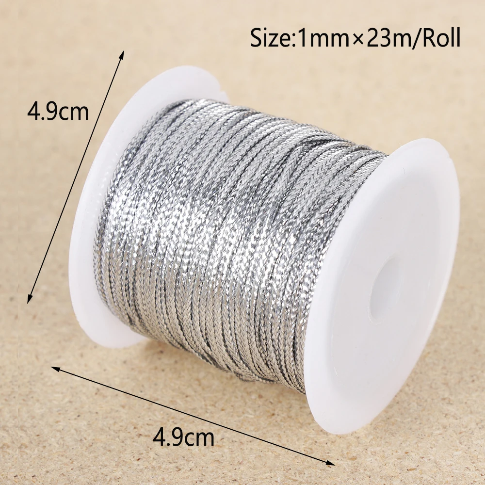 1 шт. Золотой/Серебряный/Красный шнур нить веревка ремень полиэфирное волокно DIY