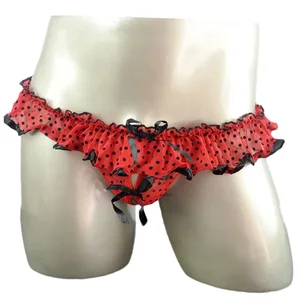 Сексуальное нижнее белье sissy стринги и стринги с заниженной талией мужские кружевные полупрозрачные трусы T сексуальные мужские трусы бикини ZJH0609