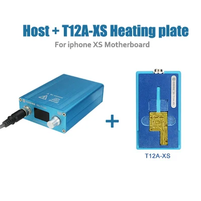 Host And T12A-XS SS-T12A нагревательная станция с нагревательным желобком для iPhone 6 7 8 X XS MAX Материнская плата Процессор распайки ремонт - Цвет: Host And T12A-XS
