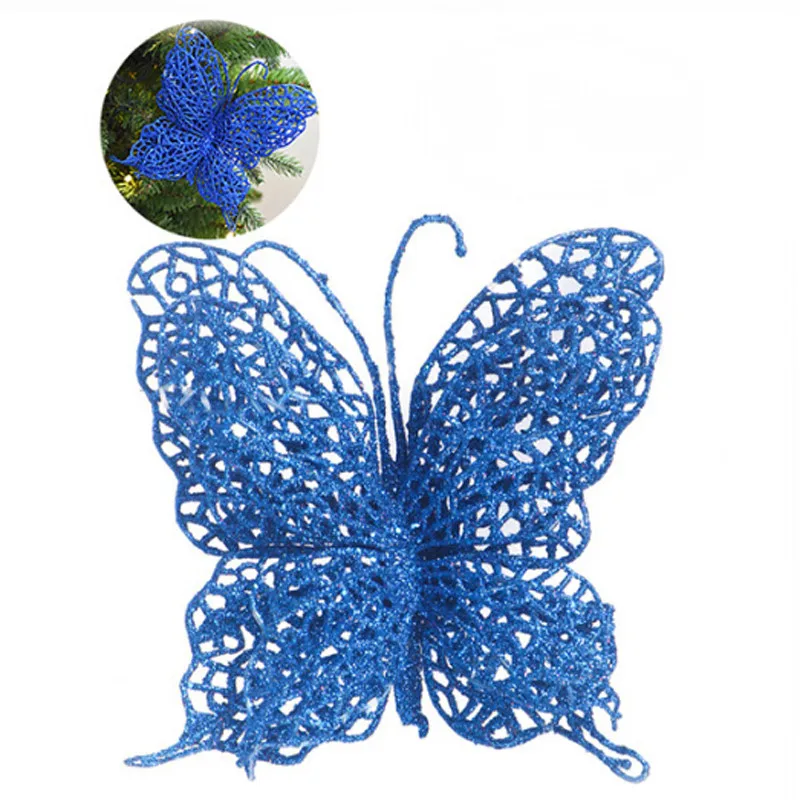 5 шт. Рождественская бабочка с узором рождественские украшения arbol de navidad для