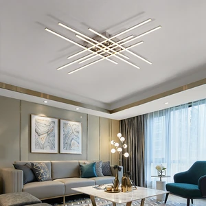 Chrome Plated Finish Creative RC Modern Led Chandelier For Living Room Bedroom Ideal Dimmable Ceiling Chandelier 90-260V