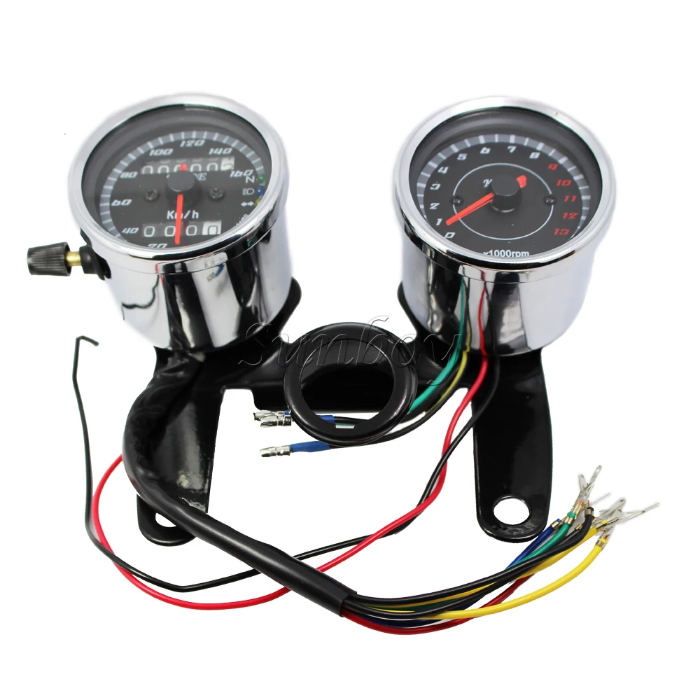 Универсальный спидометр для мотоцикла и скутера набор тахометра 12 В 0 ~ 160 км/ч