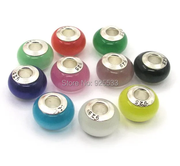 Бесплатная доставка стеклянные посеребренные бусины кошачий глаз 14 мм подходят