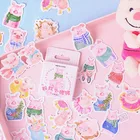 46 шт.кор. милый поросенок этикетка милый дневник ручной работы клей Бумага кукурузных хлопьев Япония Стикеры Скрапбукинг канцелярских принадлежностей