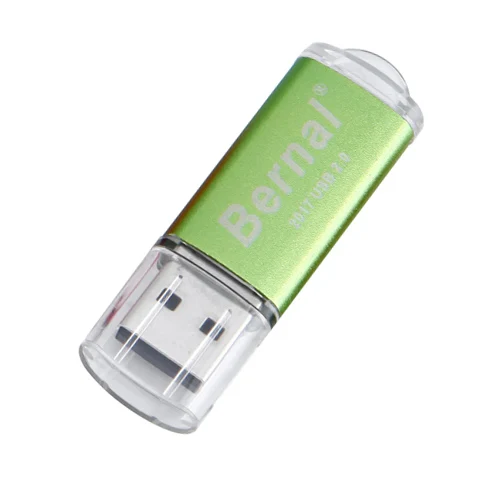 Зеленый Bernal металлический мини usb флеш-накопитель 128 ГБ флеш-накопитель высокоскоростной флеш-диск usb 2,0 64 ГБ флеш-диск 32 Гб - Цвет: Зеленый