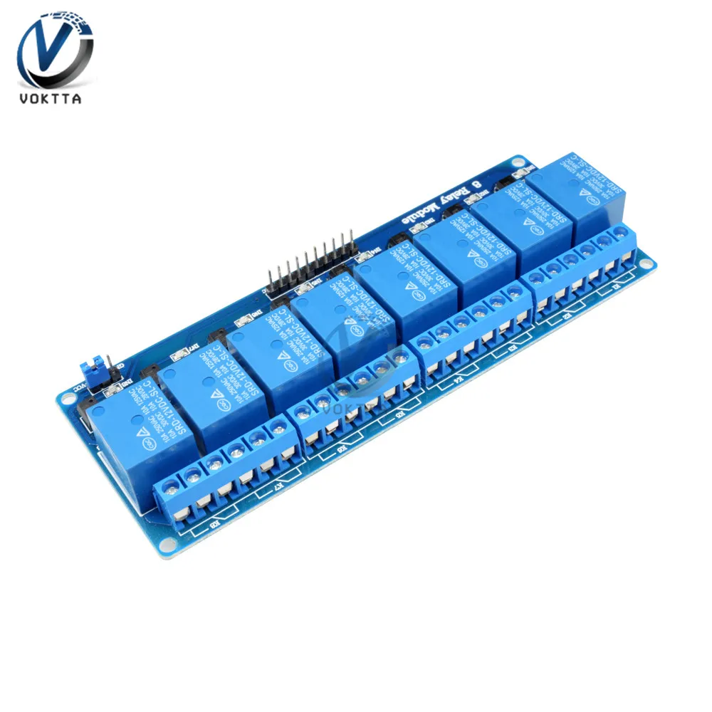 DC 12 В 8 канальный релейный модуль с оптомуфтой для Arduino UNO Mega 2560 1280 ARM PIC AVR реле