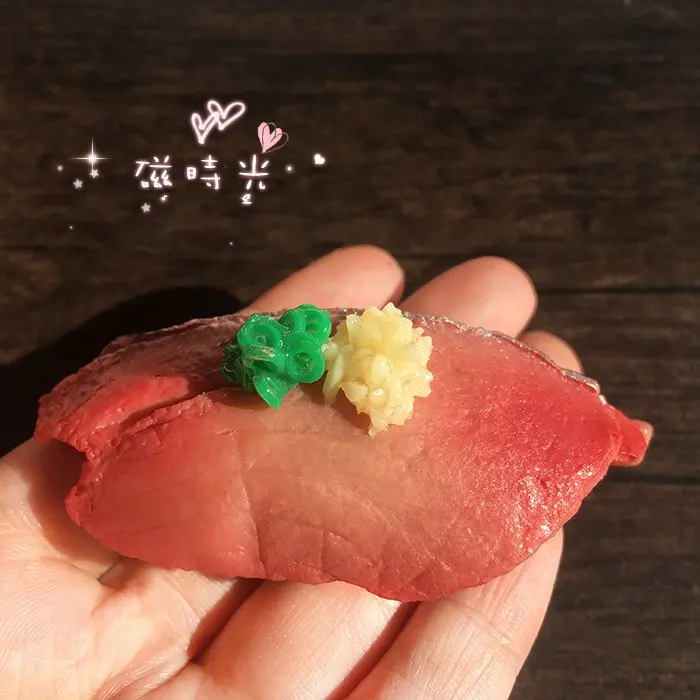 Моделирование еды магнит на холодильник магнит суши лосось морепродукты наклейки на холодильник украшение на холодильник