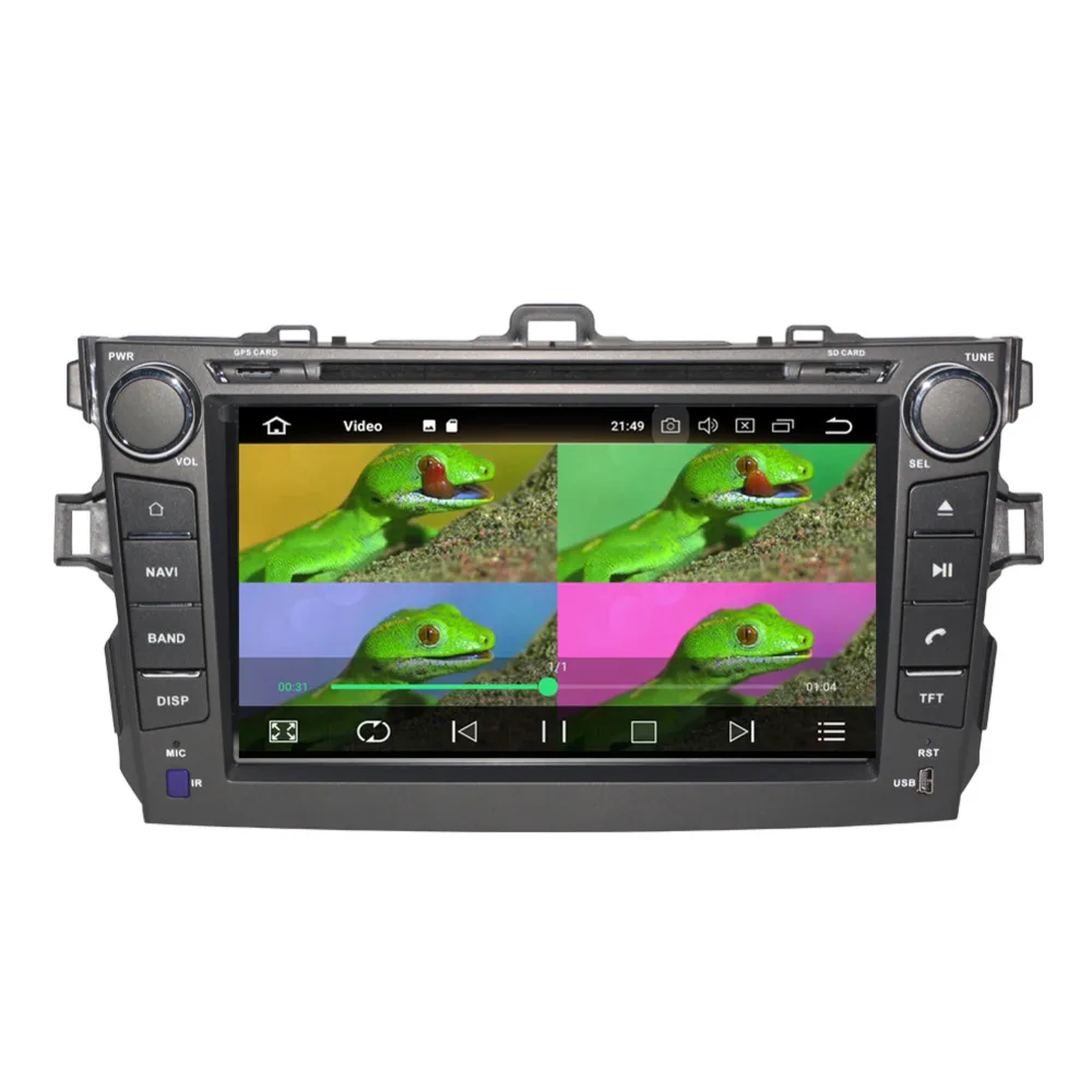 8 Inch Android 8.0 Octa Core 4GB+32GB Car PC GPS Head Unit For Toyota Corolla 2006-2011 Radio Stereo DVD Multimedia Player | Автомобили и