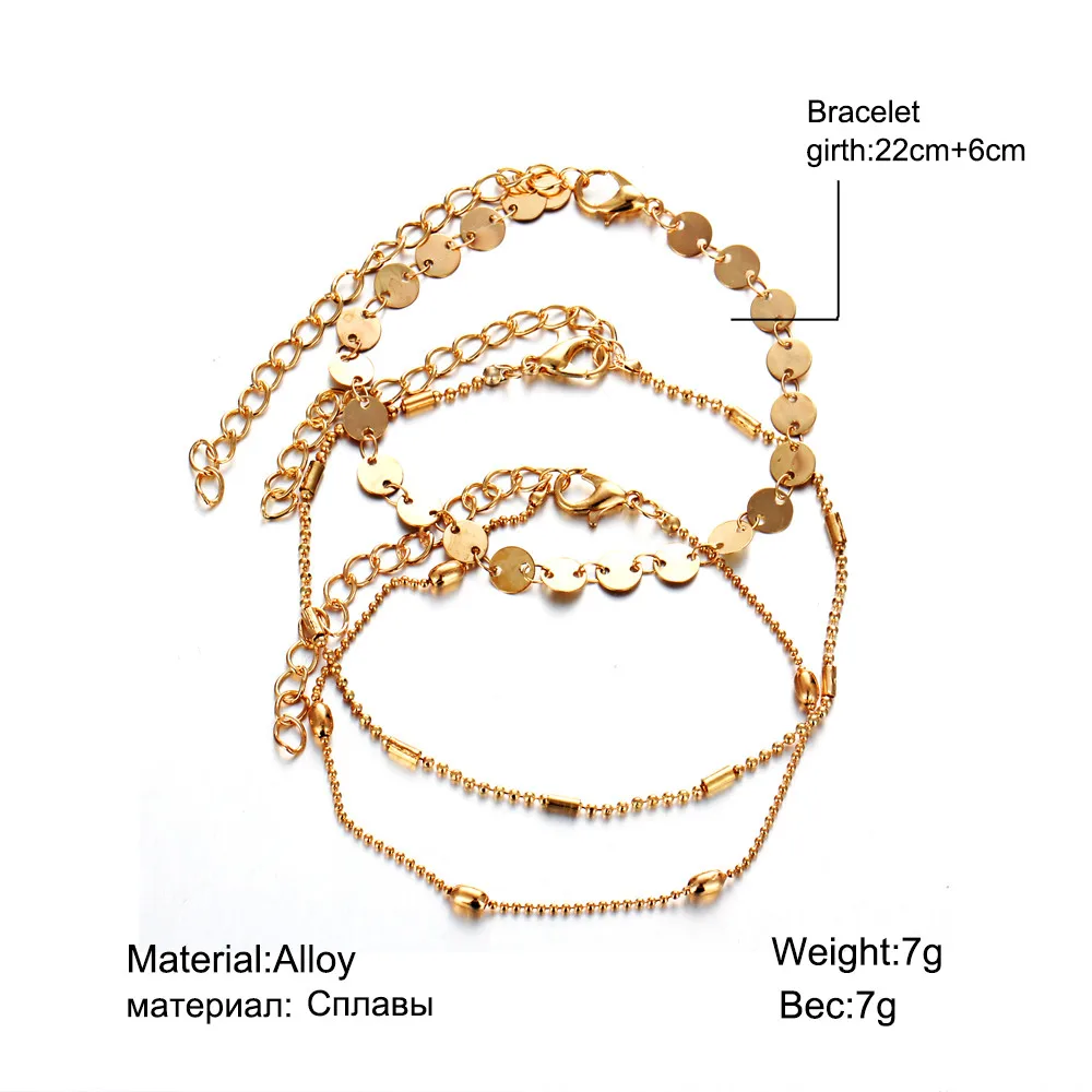 3 шт./компл. ювелирное изделие золотой цвет сплав металл блестки Очаровательная