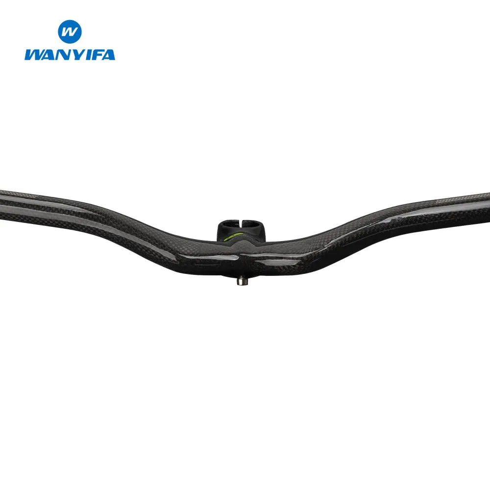 Wanyifa углеродного волокна МТБ велосипеда стояк один образный интегрированы руль с